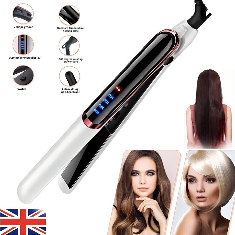 Professional Ceramic Hair Straightener & Curler – 2-in-1 Salon Styling Tool 3
