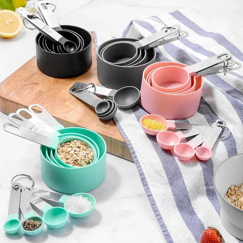 8Pcs Measuring Spoons Teaspoon Sugar Scoop Cake Baking Flour Measuring Cups Stainless Steel Handle Kitchen Measuring Tools 4