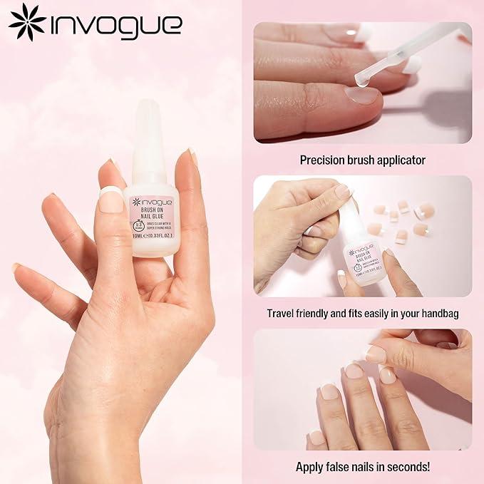 Invogue Brush on Nail Glue 10 ml 2