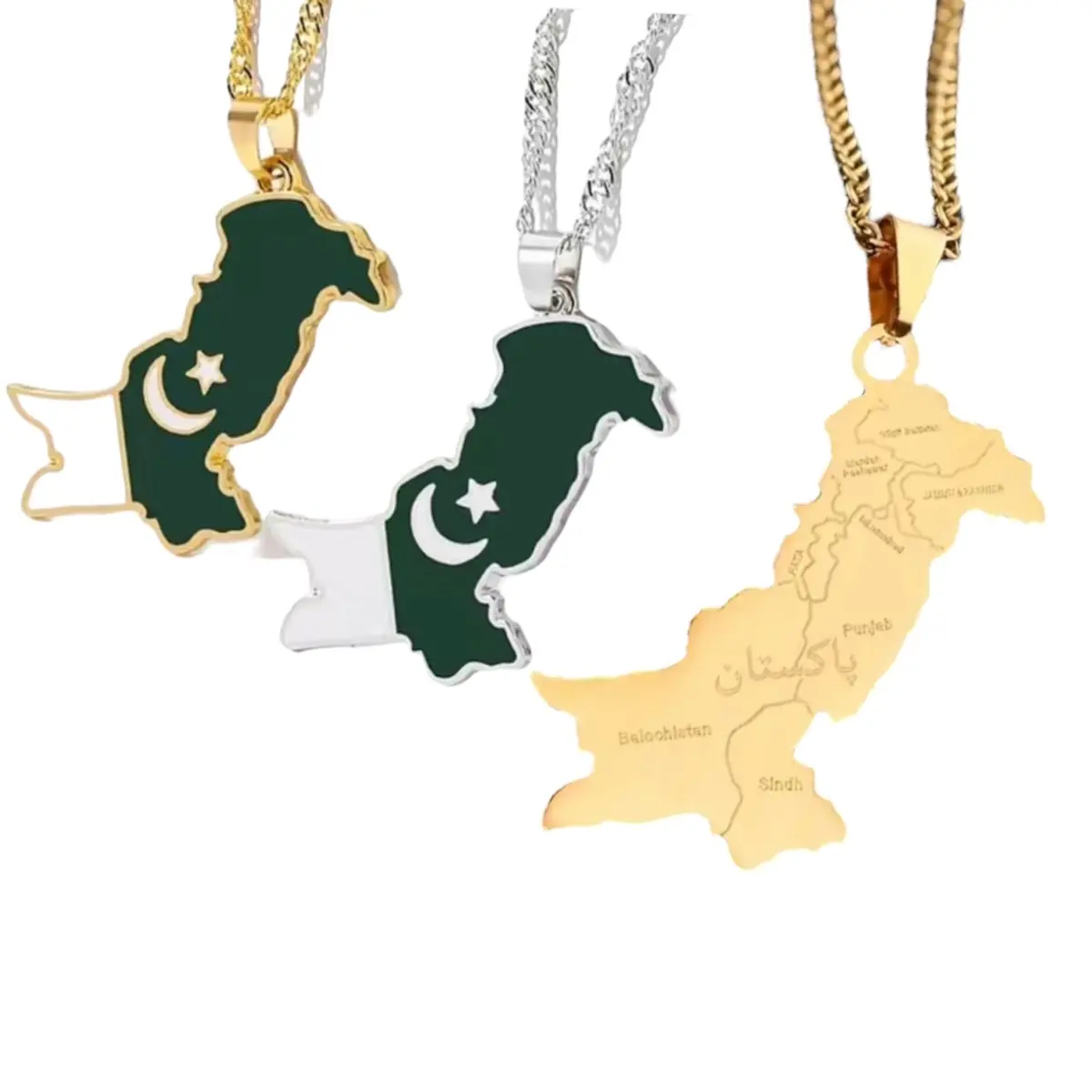 Pakistan Flag Chain by Top-Rated Jewellery Brand