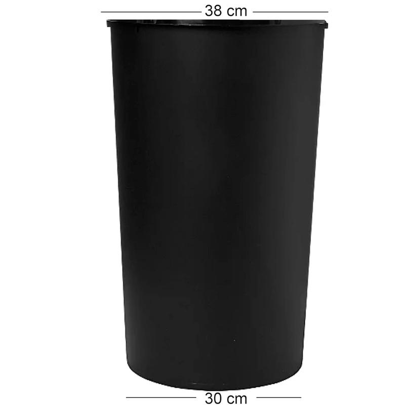45L ALL BLACK TOUCH TOP BIN / DUSTBIN / RUBBISH BIN / KITCHEN / HOME / PLASTIC. Household Room Waterproof 3