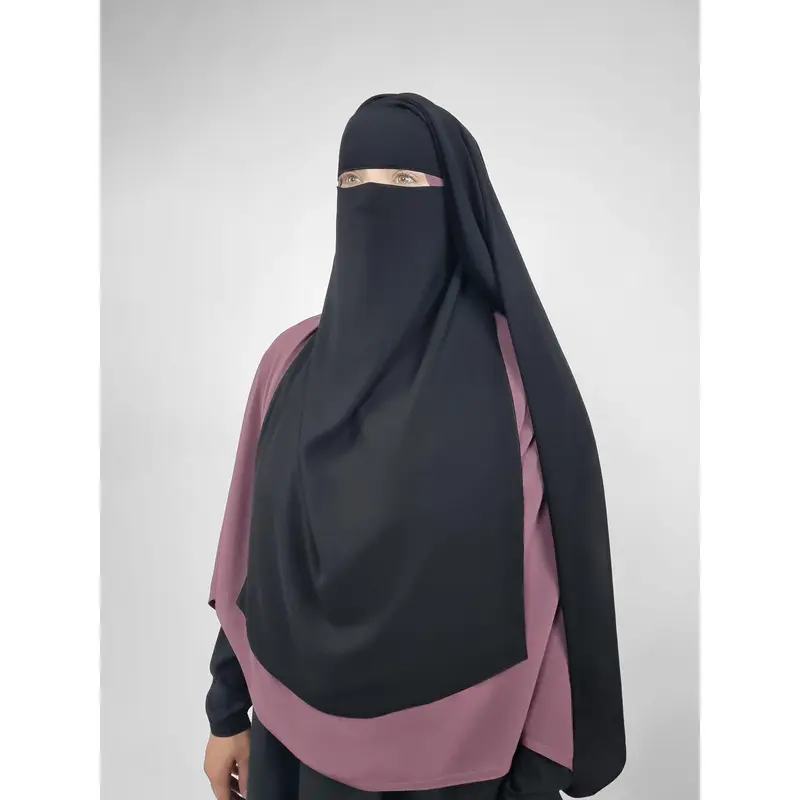 Long Rectangular 2 Layer Niqab | Pinch 0