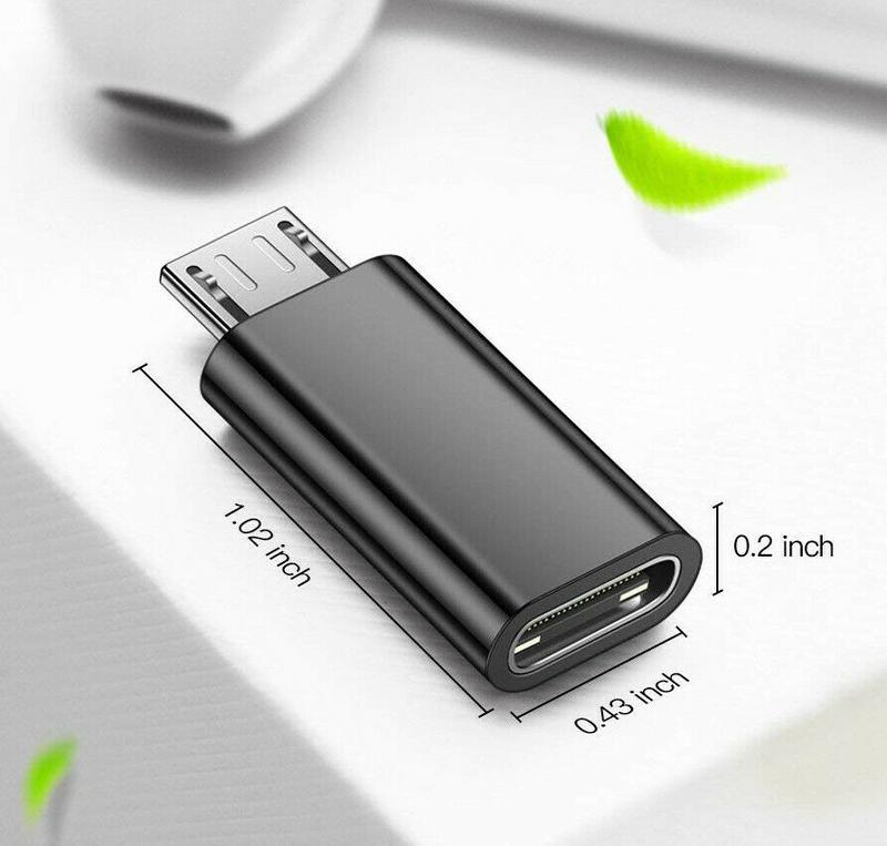 Micro USB Male To Type C Female Charger Converter Fast Charging Mini Size Adapter For All Micro USB Smartphones Tablets 1
