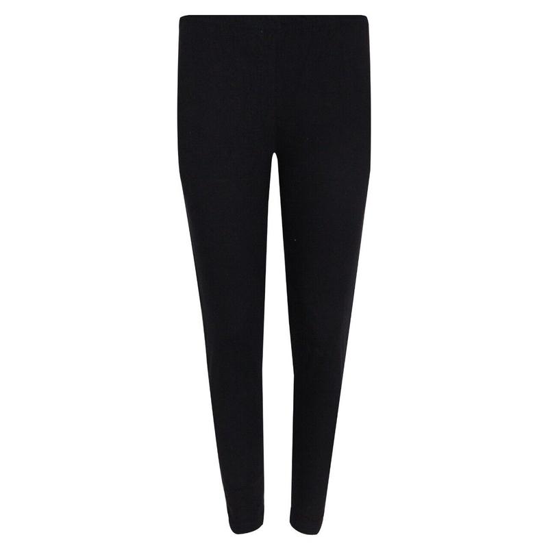 New Womens Ladies Plain Basic Stretch Full Length Leggings Pants UK S M L XL 1