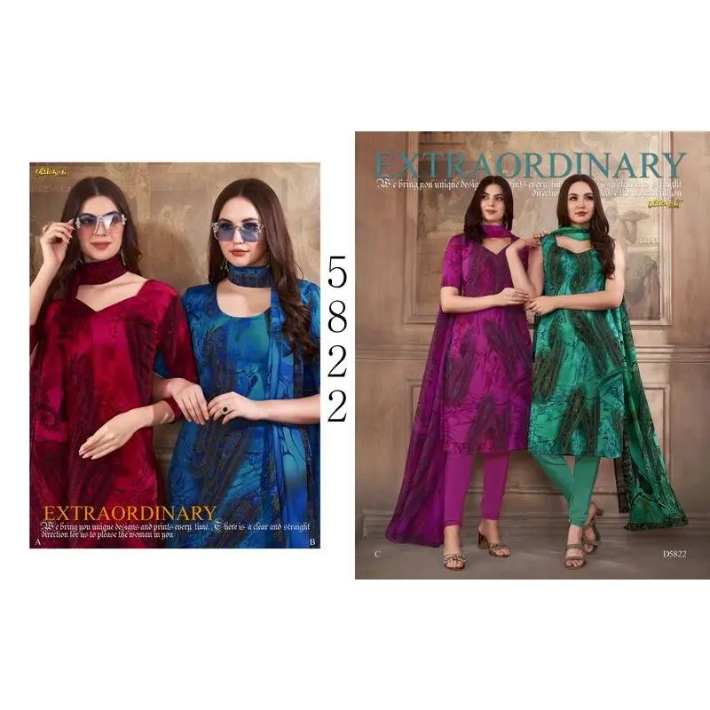 Designer Vaishali Floral Crepe Print Suit