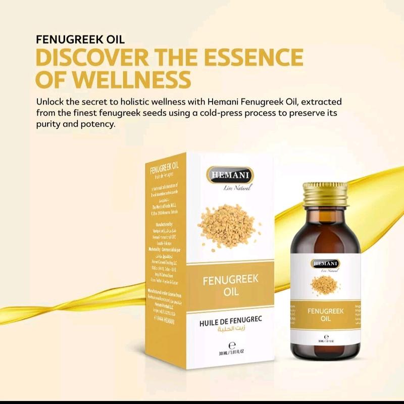 Hemani Fenugreek Oil - Natural Herbal Cold Pressed Essential Oil, 30ml 4