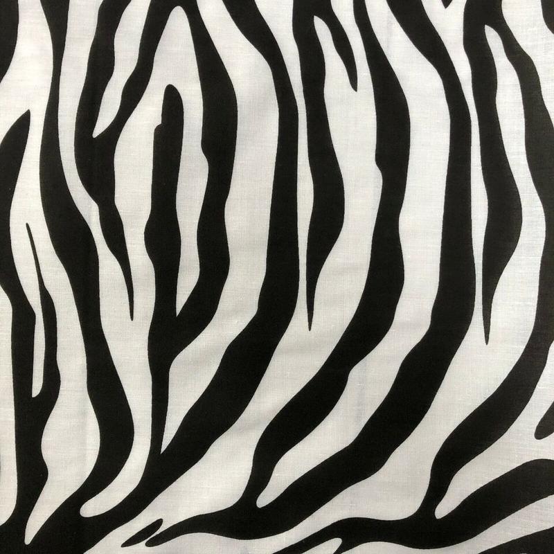 Poly Cotton Snow Leopard Cat Fur - Zebra - Cow Skin Patterns 45" Wide 1