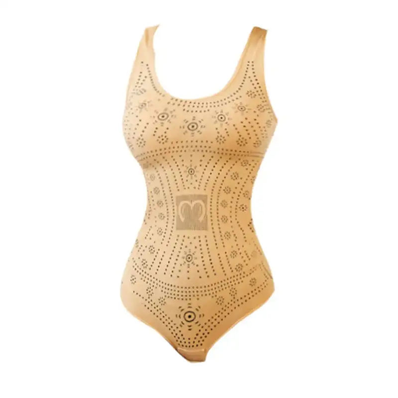 Women Seamless Comfy Bodysuit Shaper Printed Plus Size Tummy Control Shapewear Flat Belly Slimming Body Shapers Corset Tank Top 6