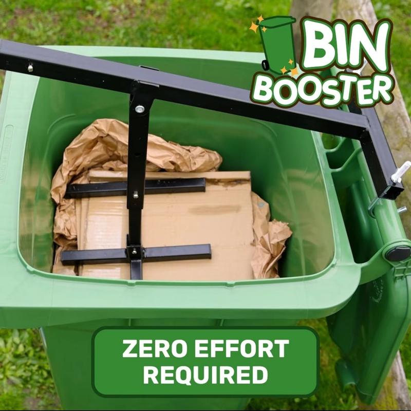 Bin Booster - No More Overflowing Bins- Introducing Bin Booster, the hygienic HANDS-FREE way to dramatically reduce the volume of your general waste, garden waste & recycling 4