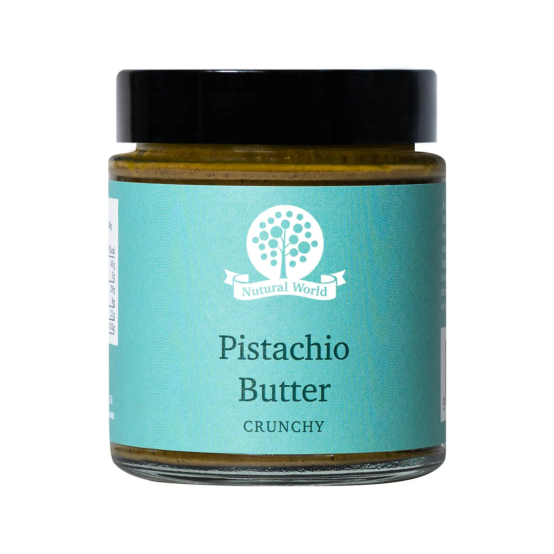Nutural World - Crunchy Pistachio butter (170g) / 100% pure single ingredient - Great Taste Award winner Flavor Natural