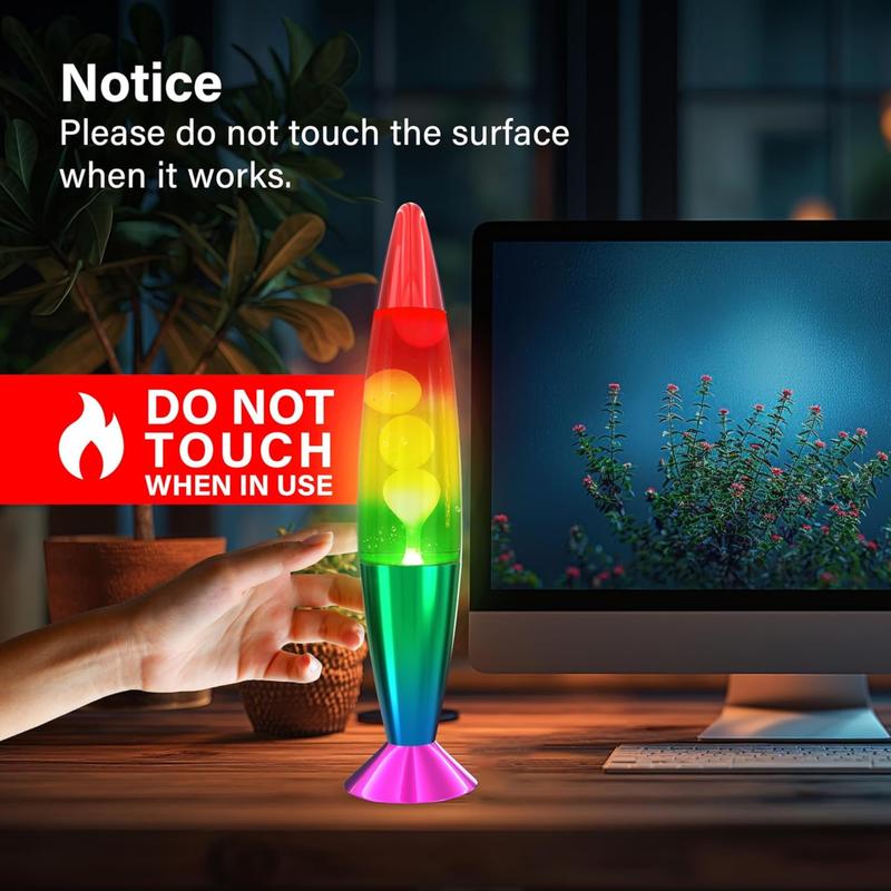 16'' Lava Lamp – Soothing Motion, Relaxing Glow, Aluminium Base, Perfect Room Decor,  Energy Class A night  light  bedroom 9