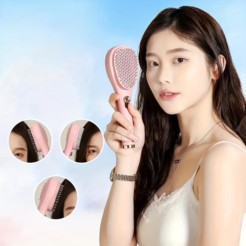 Product Introduction of 1pcs Magic Retractable Hair Comb-Anti-Static Scalp Massaging & Detangling Brush for All Hair Types Holiday Gift Box Beauty Tool 5