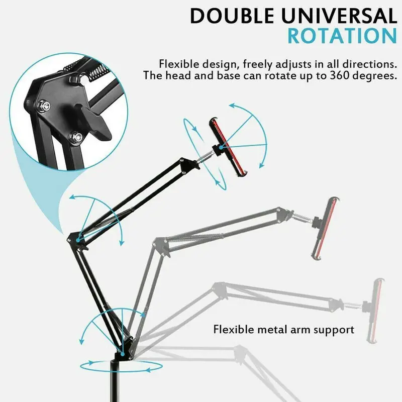 Universal 360° Adjustable Floor Stand Holder for Tablet/iPad/Phone 3.5-11in 8