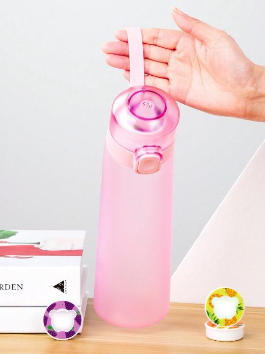 1pc Flavored Water Bottle, Bottle Starter Set, Drinking Bottle With One Random Flavoured Pods Suitable For Gyms, Schools, Flavored Water Bottle Drinkware Tumbler Cup Mug Portable Bottled Washable Reusable 5