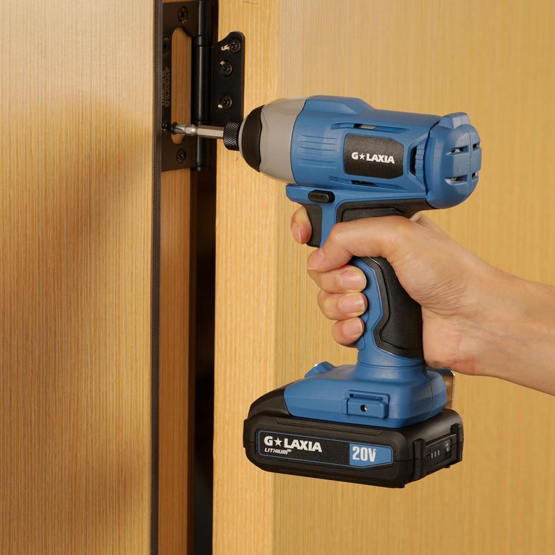 Product Introduction of Rechargeable Impact Driver 20V, Yunirvana Variable Speed (0-2800RPM) Cordless Impact Driver with 6Pcs Screwdriver bits,1.3Ah Battery and Charger，Suitable for Tightening Screws 16