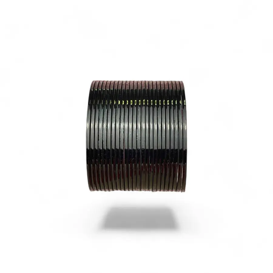 Shiny Black churi bangles , pack of 24 individual bangles / indian bangles / pakistani chudi bangles