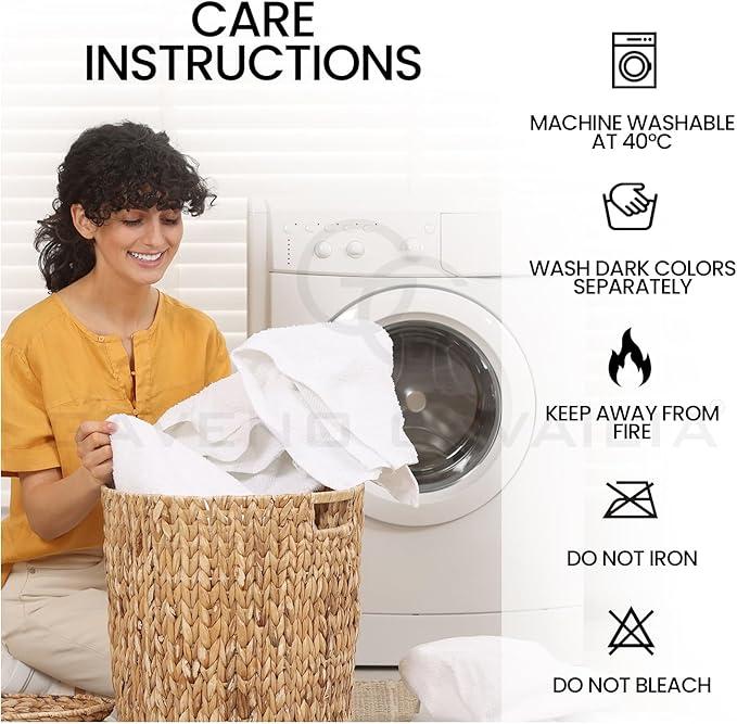 Luxury Egyptian Cotton Towel Set - 8 Piece Bale for Face, Hand, and Bath - Soft and Absorbent Unisex 4