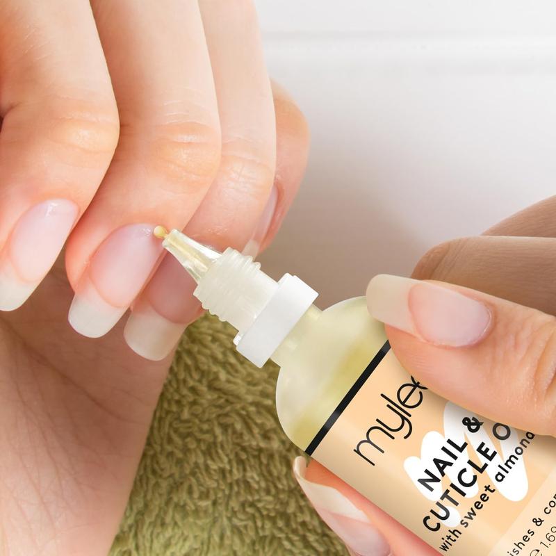 Mylee Sweet Almond Nail & Cuticle Oil 50ml, – Deeply Hydrating & Nourishing Cuticle Conditioner Oil, Non-Greasy Formula and Leaves No Sticky Residue, Lightly Scented With Almond Oil 6