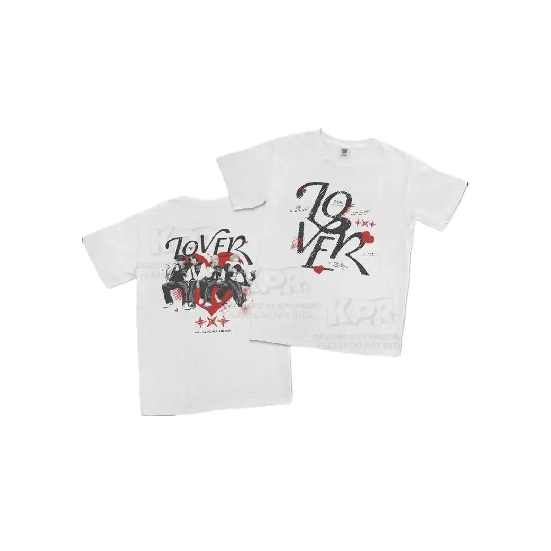 T><T 'sanctuary' Lover Ver. Graphic T Shirt, Tomorrow & Together ,Tomorrow Together moa Kpop Fan Merch Gift Tee, Concert Tour
