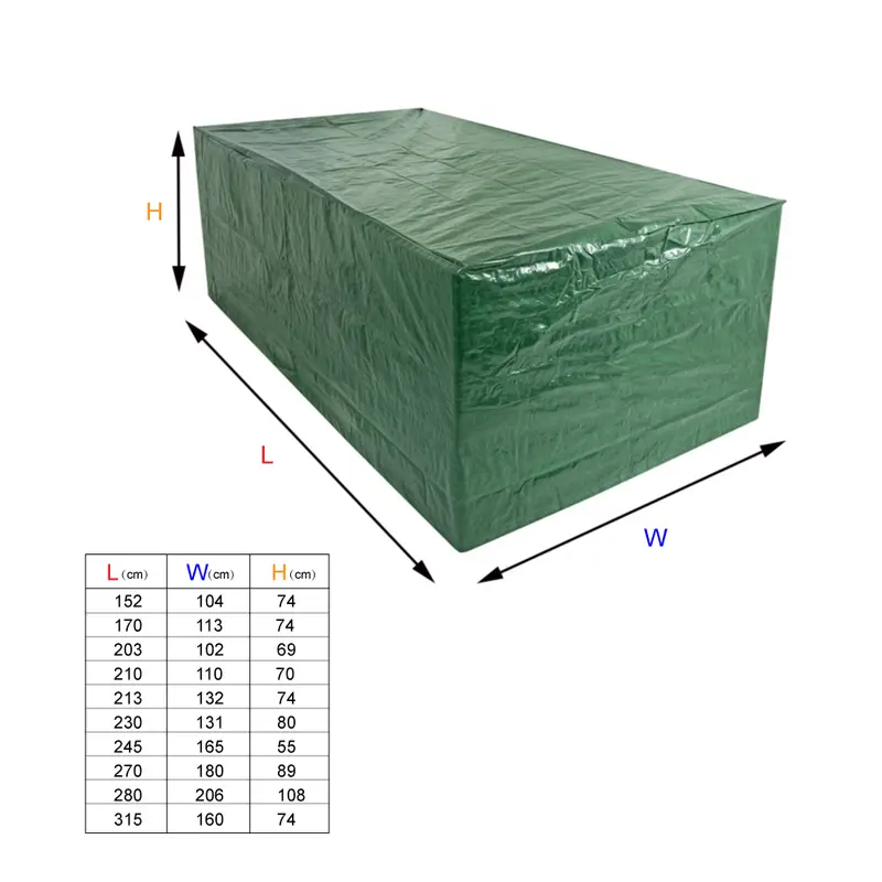 Sundaze Garden Patio Furniture Cover Outdoor Square Rectangle Round Cover for Rattan Table Sofa 6