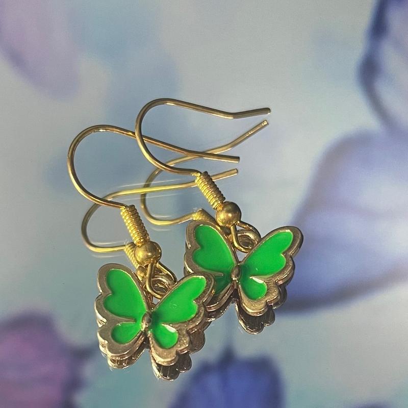 Colourful Butterfly Earrings 1