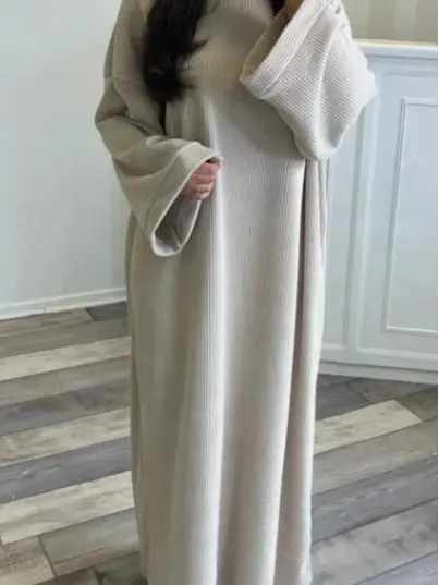 EMMA Curdoroy Maxi Dress minimum height 5ft3 One size 8-16 Women Comfort Casual Womenswear dresses  women 4