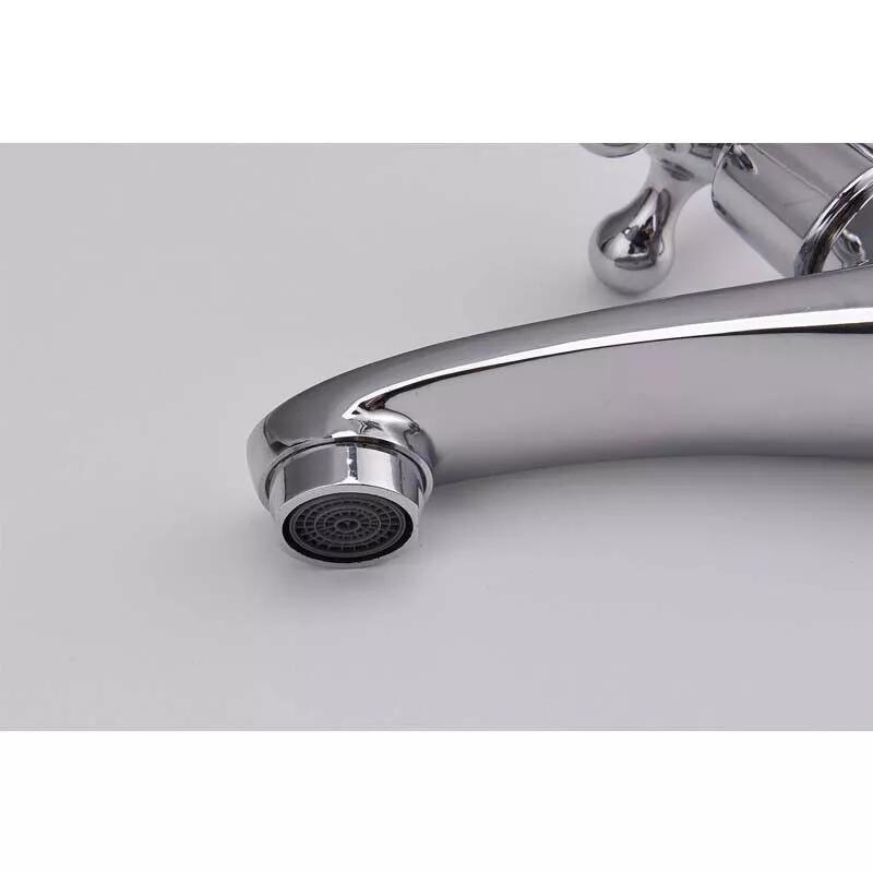 2X Twin Taps Set Hot and Cold for Traditional Bathroom Basin Sink in UK 3
