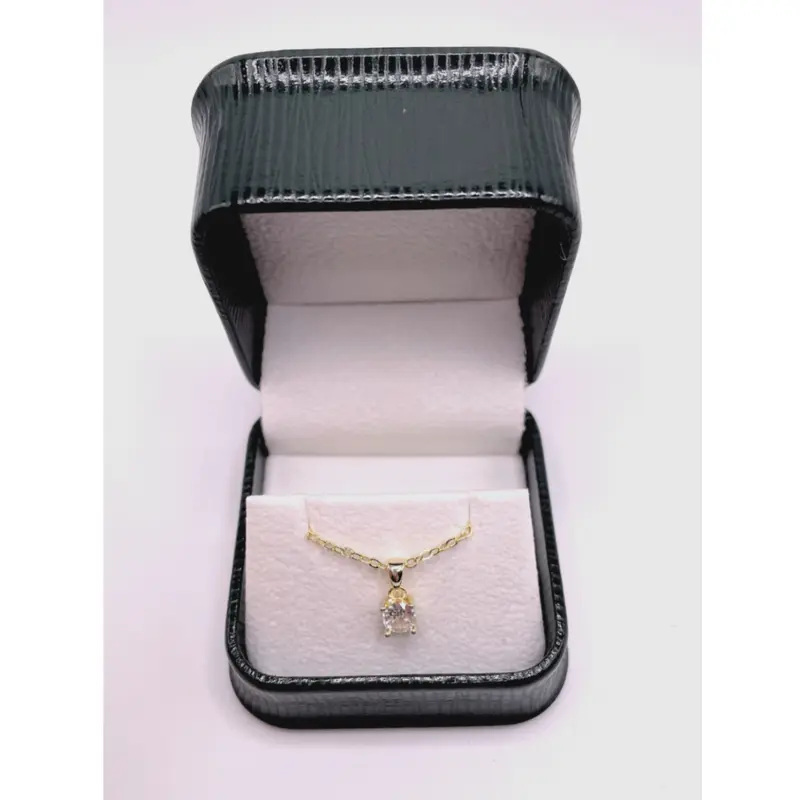 Dubai Gems yellow gold finish Round Cut Created Diamond Pendant Necklace Daily Birthday Wedding Anniversary Christmas 3
