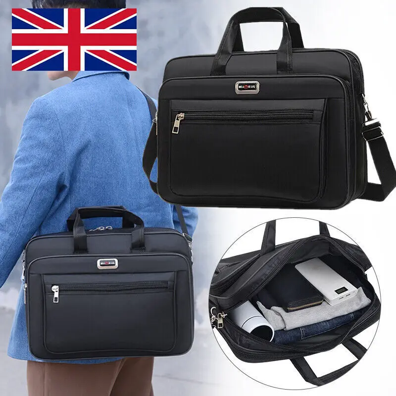 Laptop Bag 17 Inch Laptop Briefcase Laptop Messenger Bag Water Repellent Computer Case Laptop Shoulder Bag Durable Tablet Sleeve  for Business/College/Women/Men-Black cosmetic  bag cosmetic  bag 3