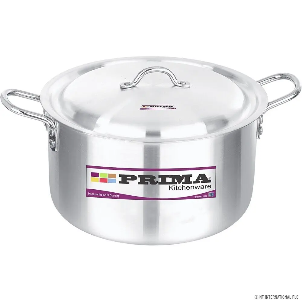 32cm / 15L Heavy Duty Aluminium Casserole Dish Saucepan Stockpot Stew Pan Pot With Lid New Ceramic Cookware