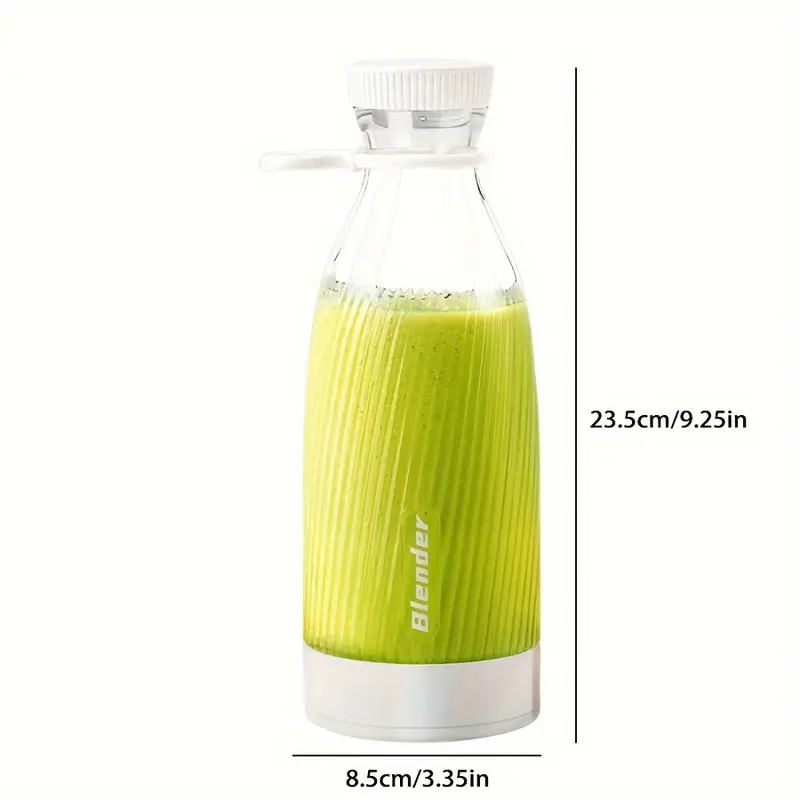 Electric Fruit Juicer Blender Juice Mixer Mini 500ML Wireless Portable Household USB Charging 6 Blade Gift Juice Cup, Personal Size Blender For Smoothies And Shakes, Home Fruit Blender For Kitchen, Home, Travel 4