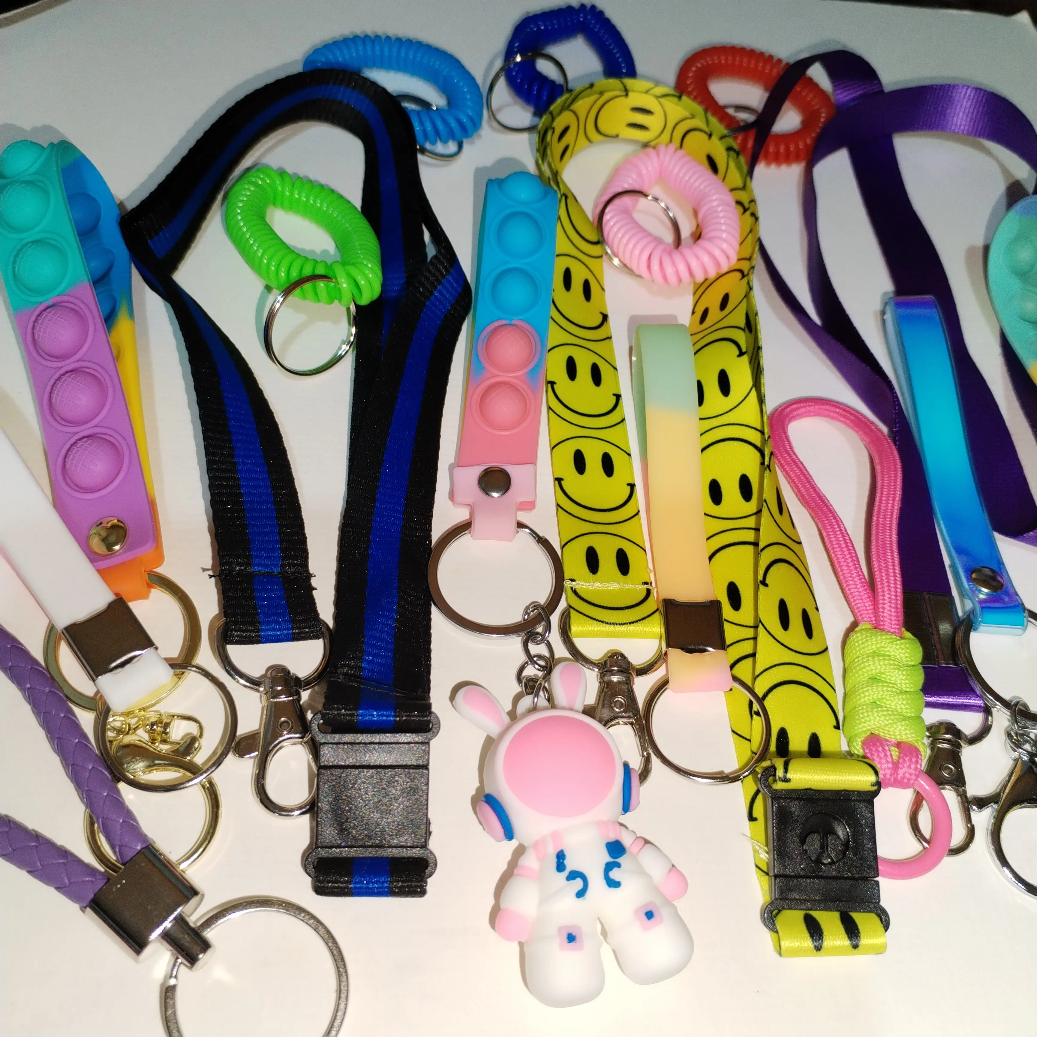 Lanyards / Carry straps /  for DIY sensory accessories  (to attach and hold keychains and together)