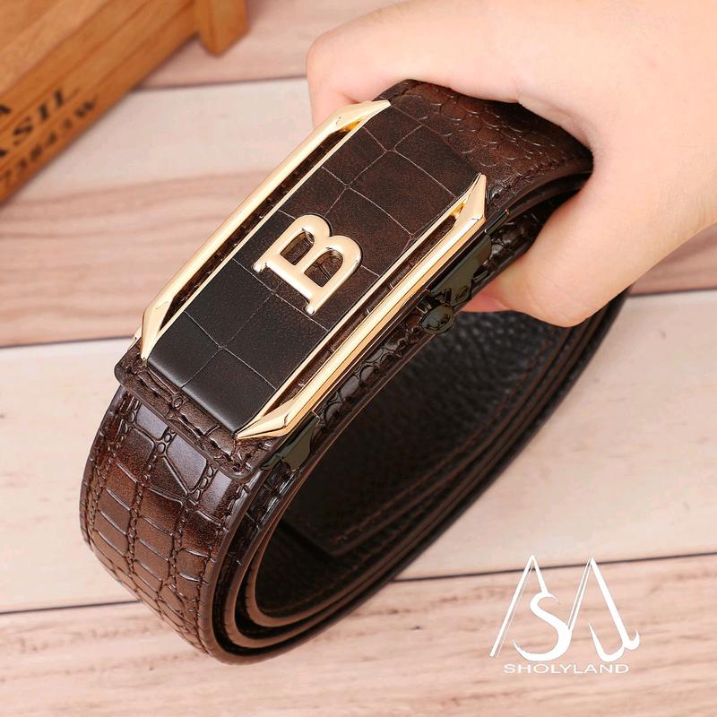 Luxury Men's Genuine Leather Belt for Fashionable Style 7