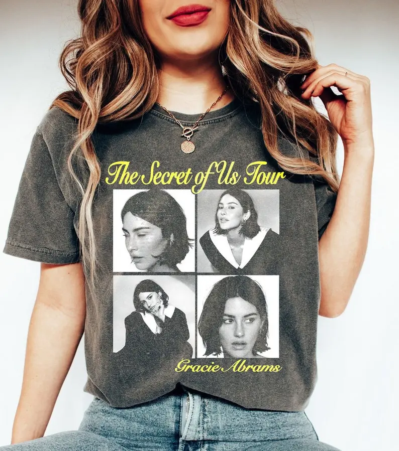Gracie Funny Abrams Vintage Shirt, Gra.cie Abrams New Album Shirt, The Secret Of Us Tour 2024 Shirt, Trendy 2024 Shirt Cotton Top