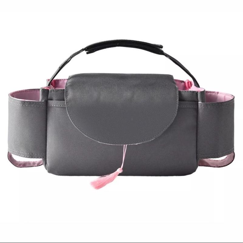 Multifunctional Pushchair Stroller Pram Organiser Bag Grey Baby Toddler 3