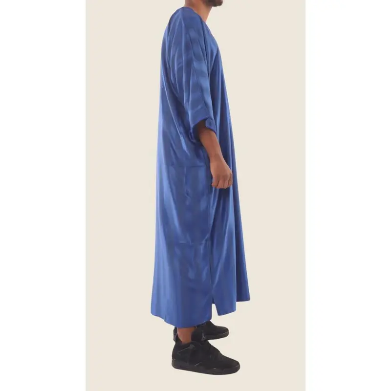 Royal Blue - Moroccan Thobe 3