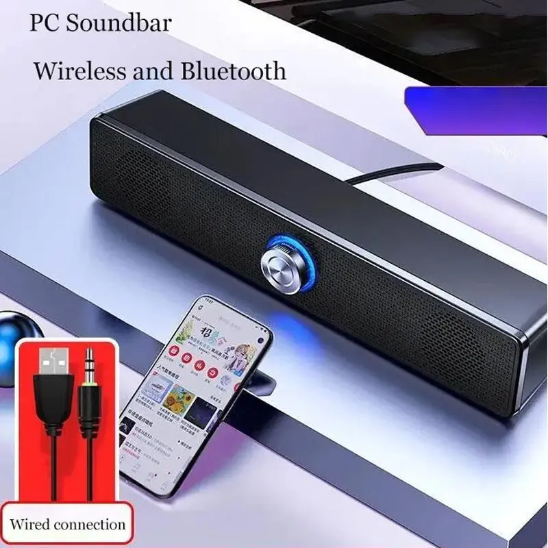 Bluetooth 4D Surround Speaker Home Theater Sound System Computer Soundbar For TV Subwoofer Wired Stereo Strong Bass free shipping