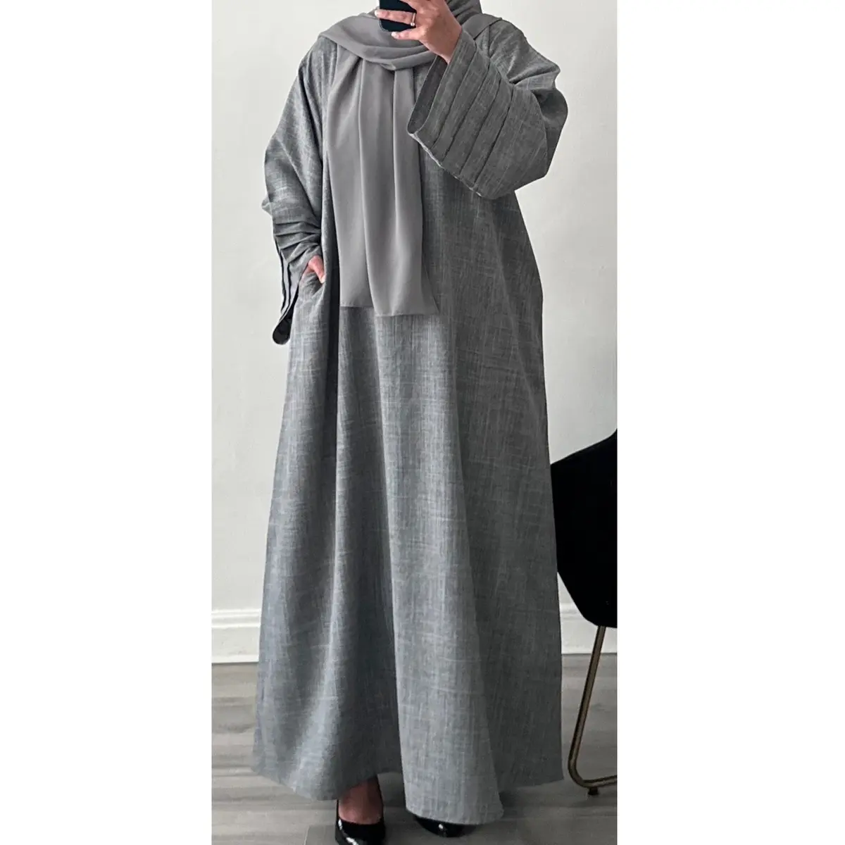 LINEN COLLECTION WITH TWO POCKETS Womenswear