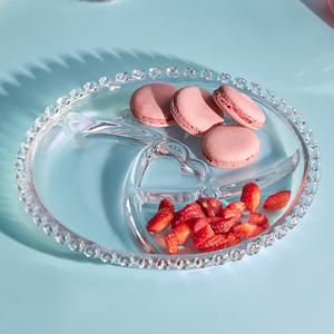 Karaca Rory Glass Serving Dish, 23cm, Transparent