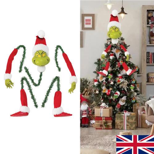 Grinch Arm Leg Head Ornaments Holder Christmas Tree Decorations Xmas Party Gift Plastic 1