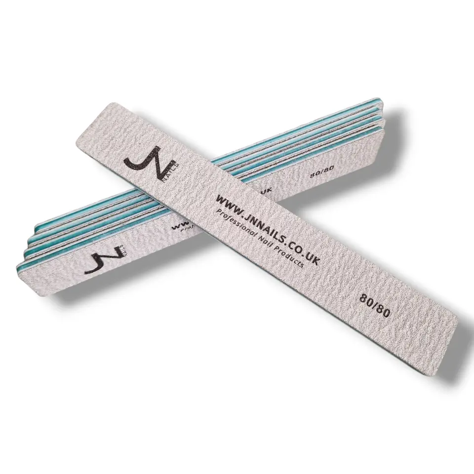 80/80 Grit Square Zebra Nail File