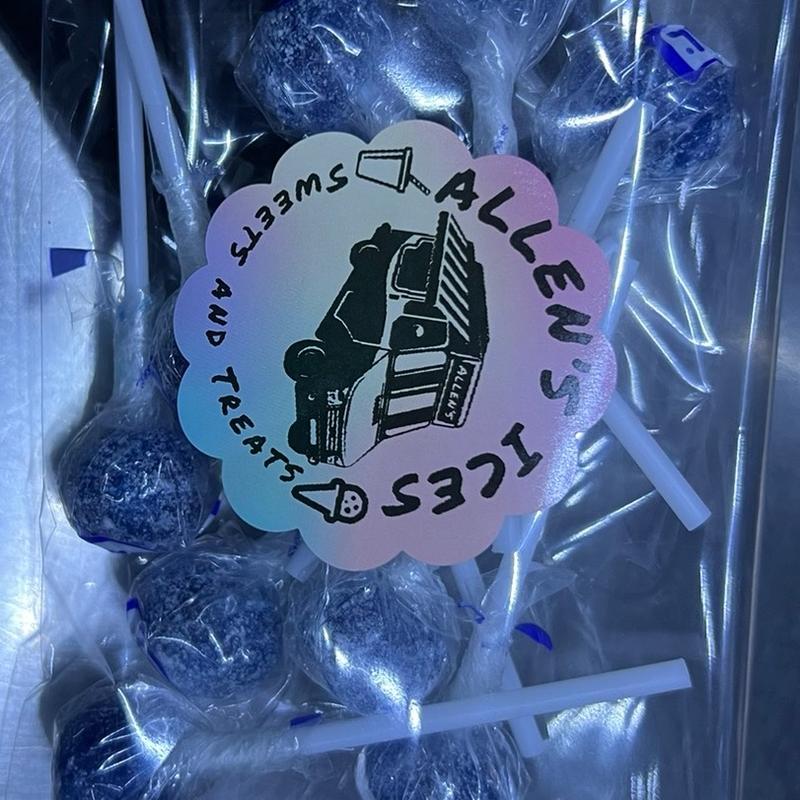 10 x Fizzy blue lollies, TEN LOLLIES, tongue painters lollipop, vegan, gluten free, dairy free, gelatine free, blue raspberry lollipop Dairy Free 9