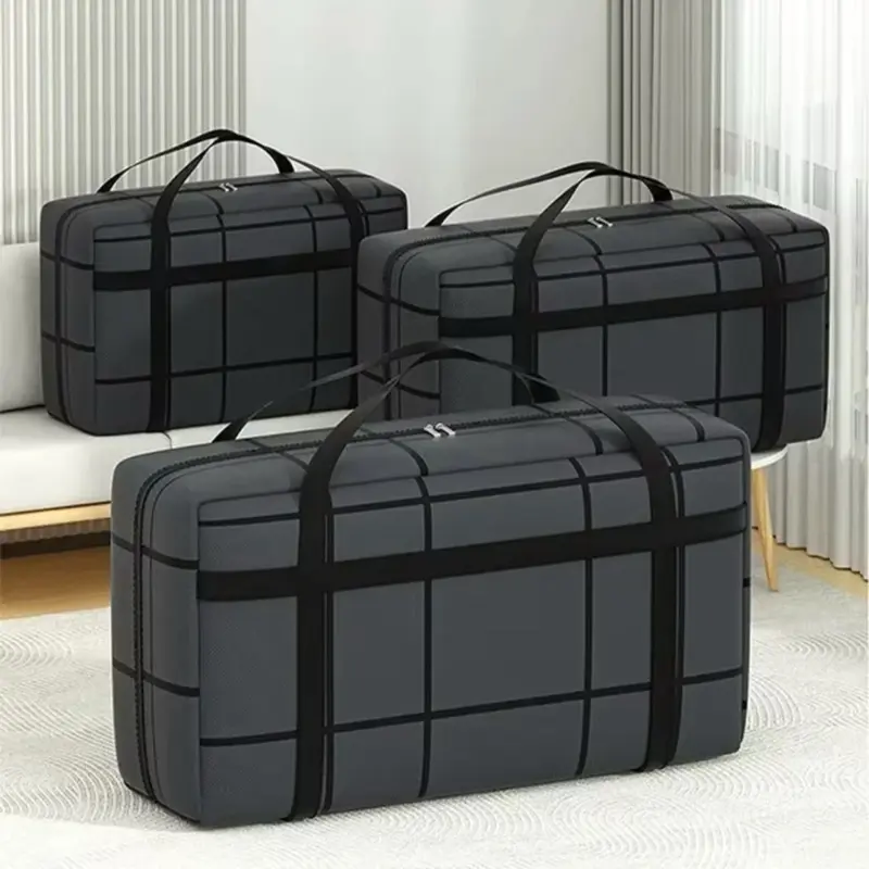 Large Capacity Black Composite Material Storage Bag with Zipper - Super Load-bearing and Dustproof - Organiser 2