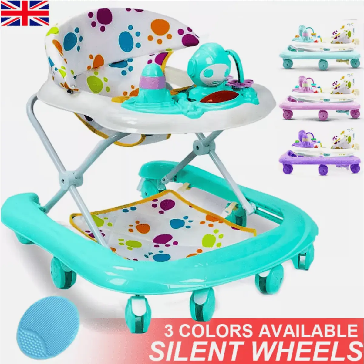 Baby Walker Bouncer First Steps Push Along Ride On Car Melody UK