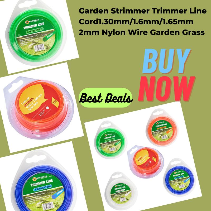 Product Introduction of Garden Strimmer Trimmer Line Cord1.30mm/1.6mm/1.65mm 2mm Nylon Wire Garden Grass 7
