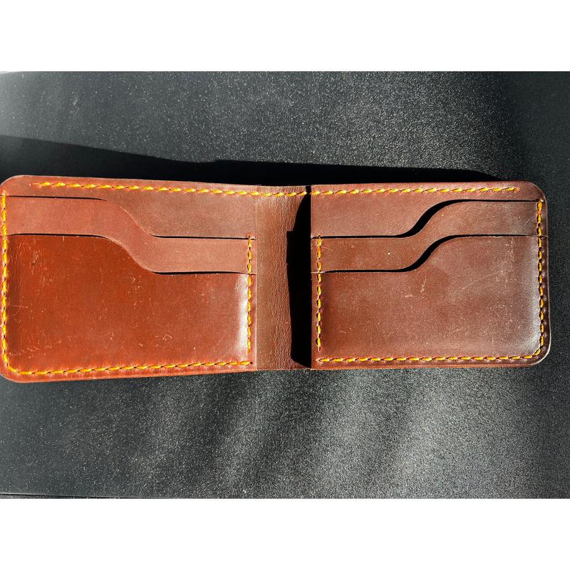 Handmade Leather Wallet - Basanti - Genuine Leather Wallet, Anniversary, Valentines Gift For Him, Men, Husband 5