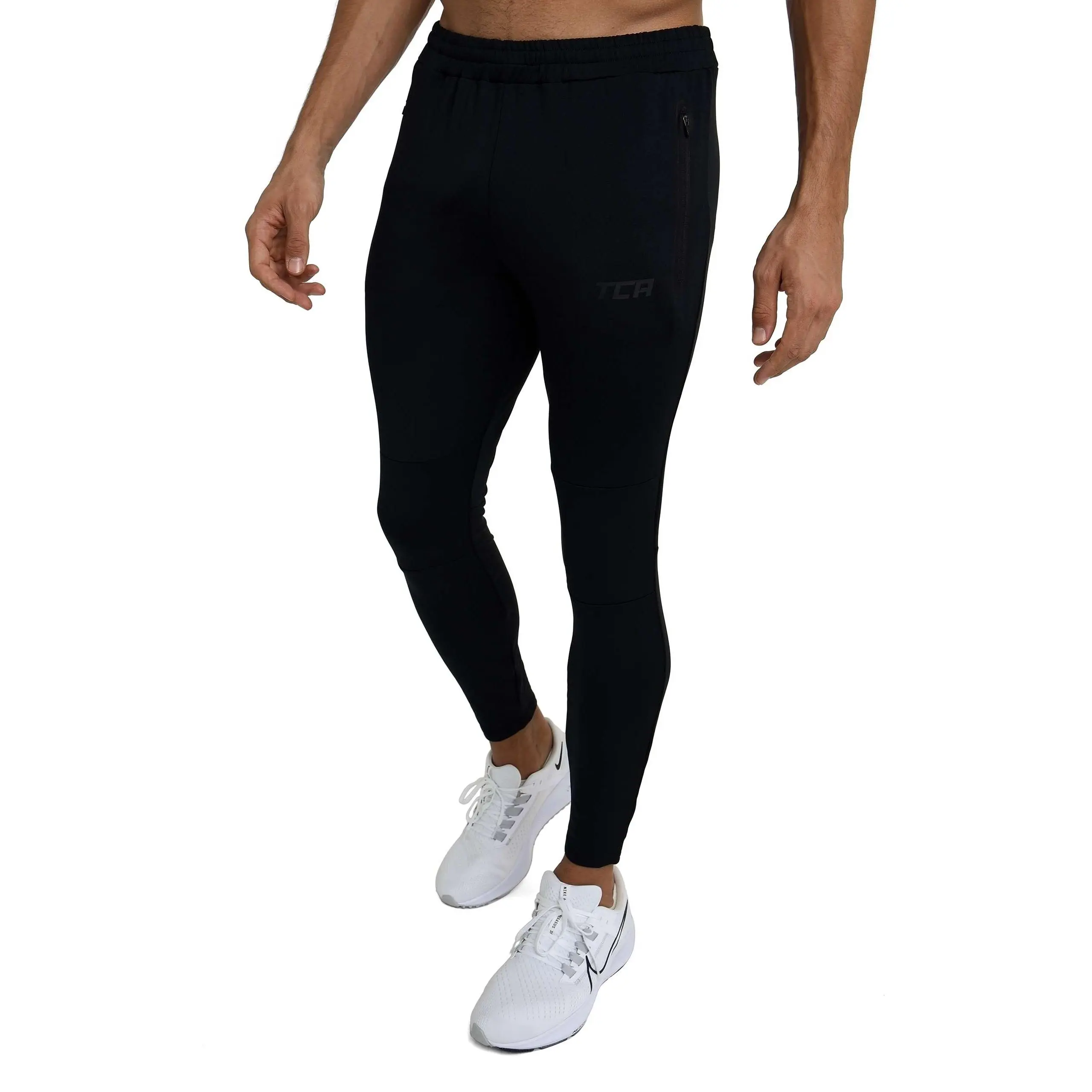 TCA Men's Rapid Quick Dry Tapered Training Track Pant with Zip Pockets