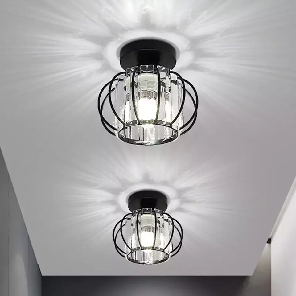LED Modern Ceiling Light Shade Acrylic Crystal Easy Fit Chandelier Lampshade E27