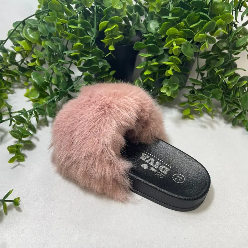 Girl's Comfy Fluffy Slider - Perfect for Summer - GS8377 5
