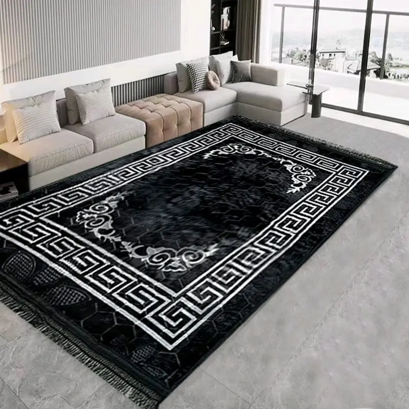 New Greek Style Rug Border Design Non Slip Machine Washable 90x190cm 160x230cm 5